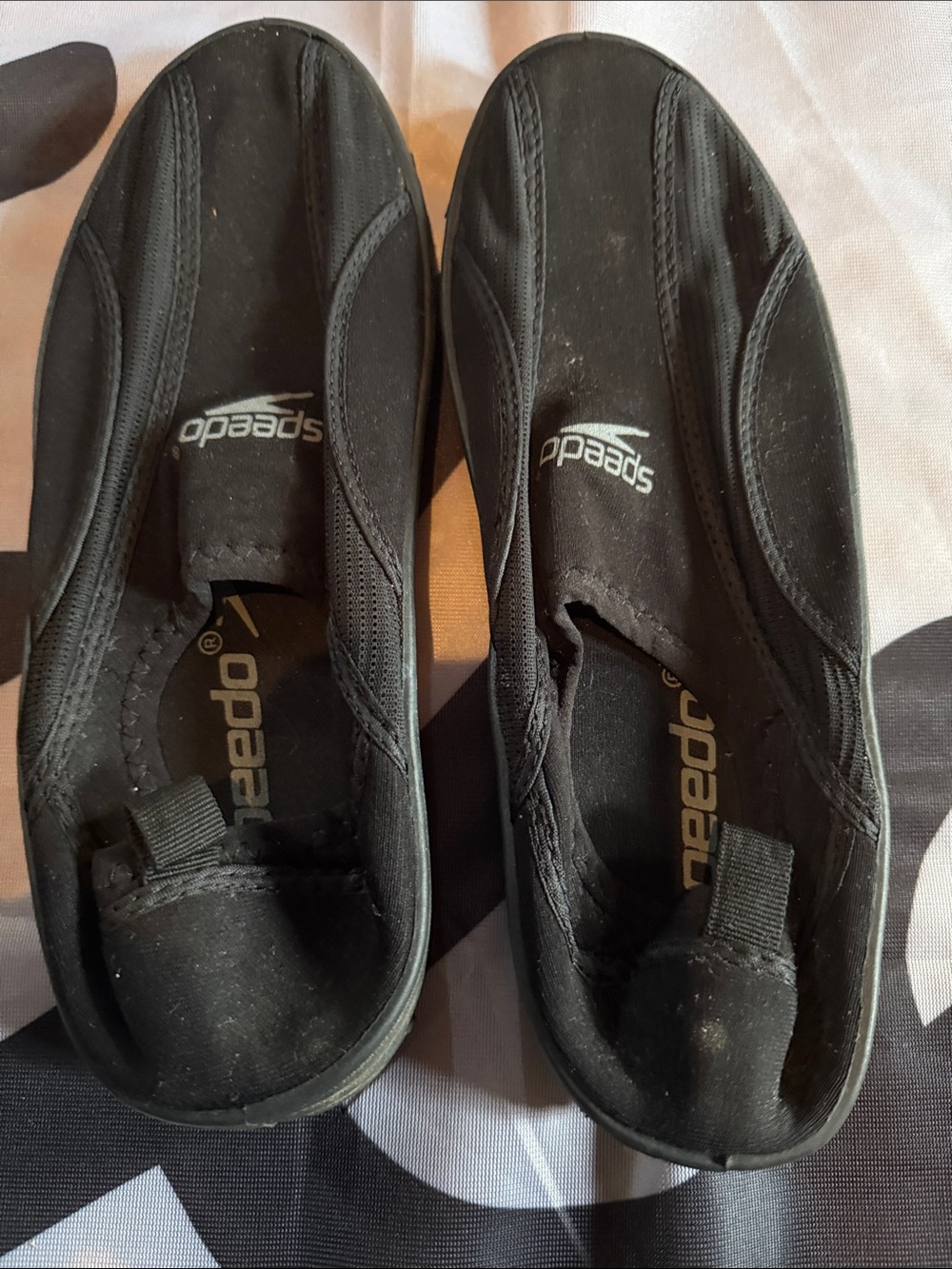 Speedo Black Slip-On Water Shoes for Men